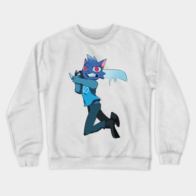 Mae Night in the woods Crewneck Sweatshirt by annearrt